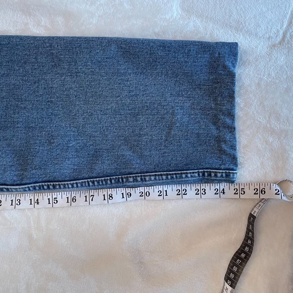 Vintage Levis 501 made in USA 501 90s jeans denim blue straight leg 100% cotton - Picture 12 of 12